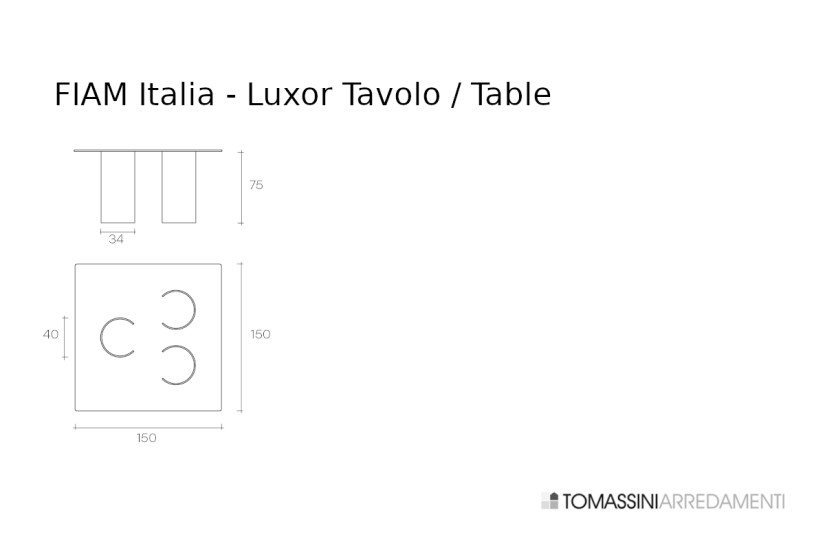 Luxor Table Fiam - 4