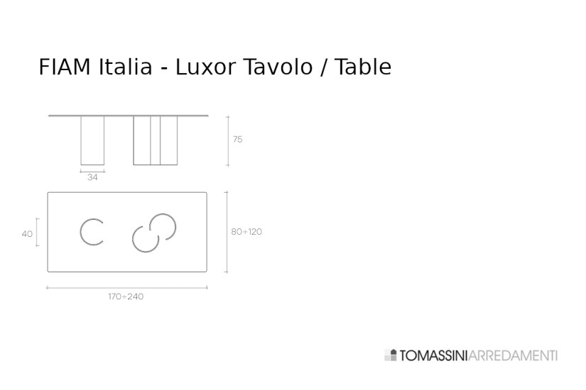 Luxor Table Fiam - 5