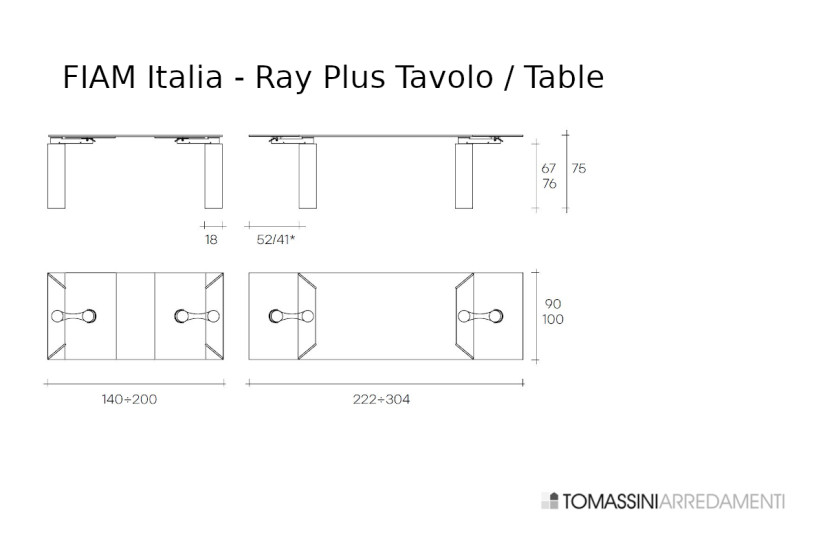 Ray Plus Table Fiam - 4