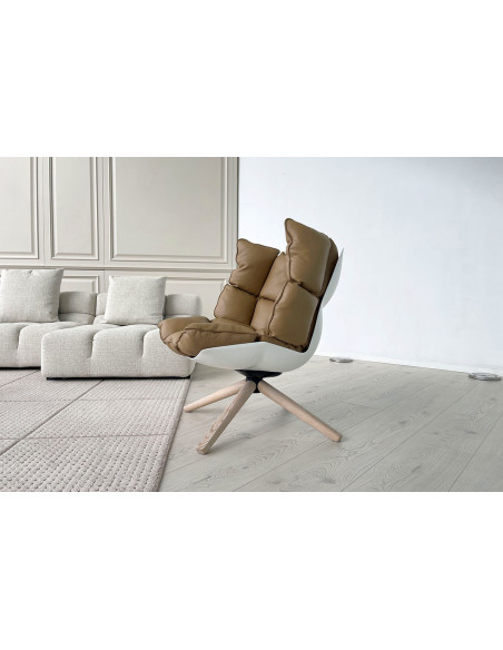 Husk Brown Leather Armchair (Expo Offer) B&B Italia - 1