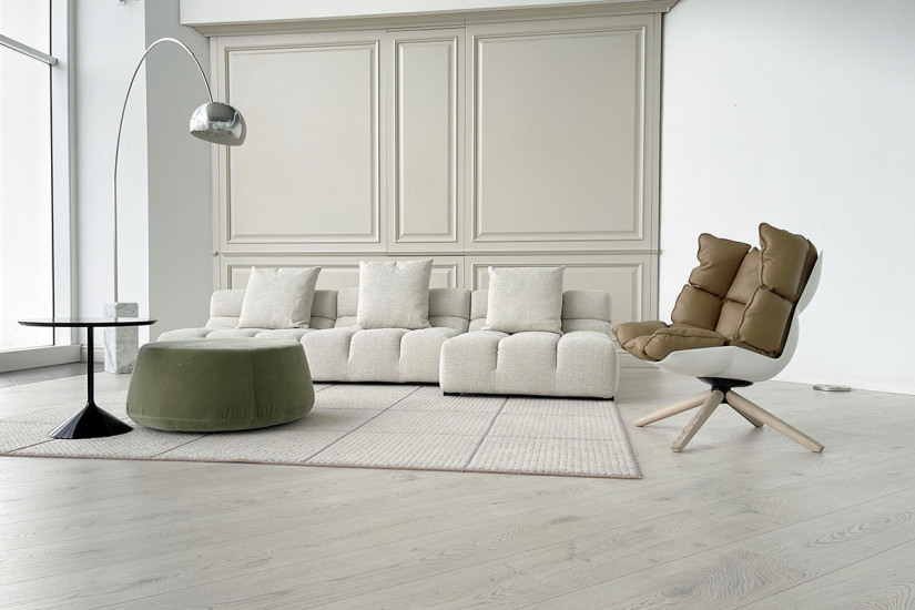 Poltrona Husk en cuir marron (Offre Expo) B&B Italia - 3