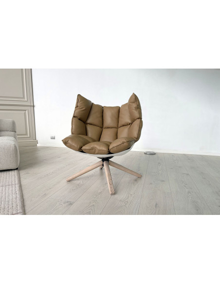 Husk Brown Leather Armchair (Expo Offer) B&B Italia - 5