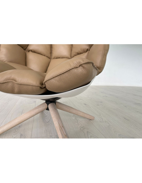 Husk Brown Leather Armchair (Expo Offer) B&B Italia - 6