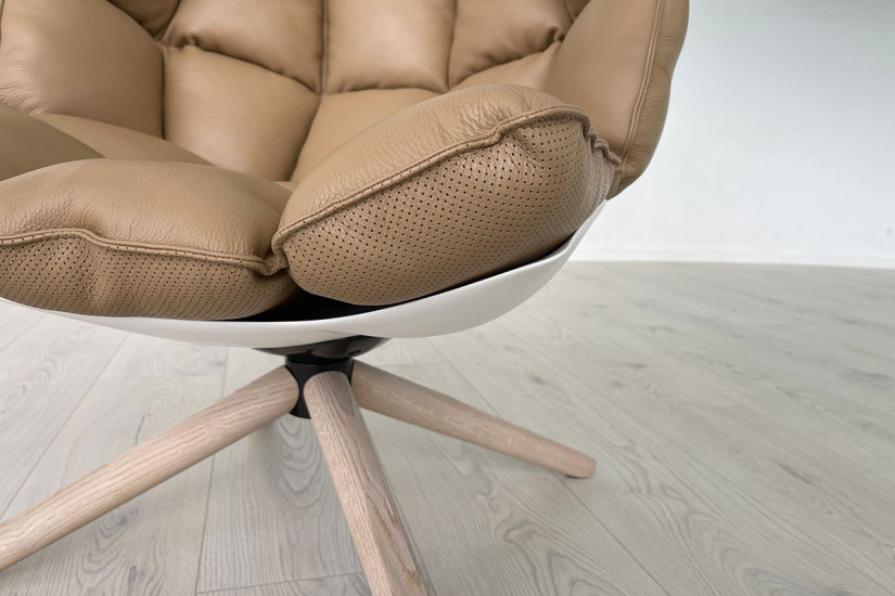 Fauteuil Husk en cuir marron (Offre Expo) B&B Italia - 6