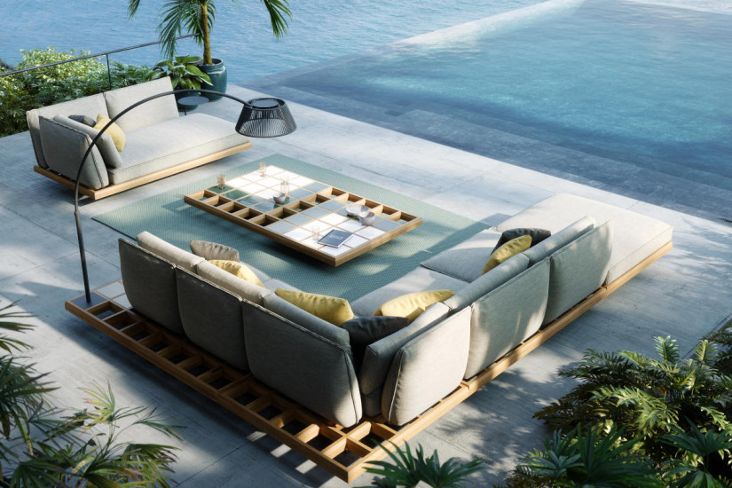 Divano Outdoor Mozaix Lounge Royal Botania - 3