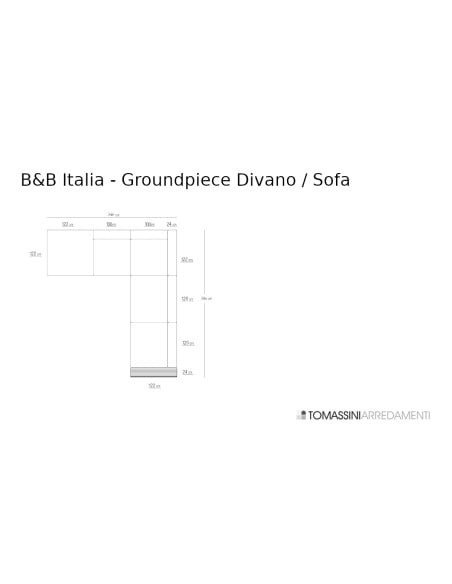 Divano Groundpiece bianco (Offerta Expo) Flexform - 9
