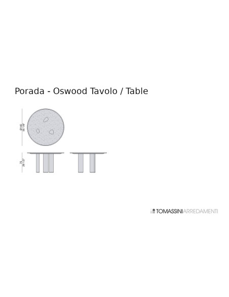 Tavolo Oswood Porada - 3