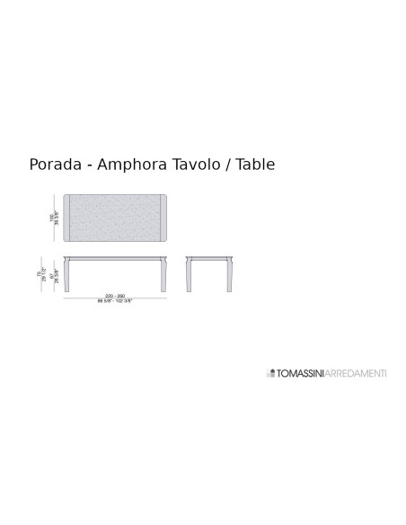 Amphora table Porada - 2