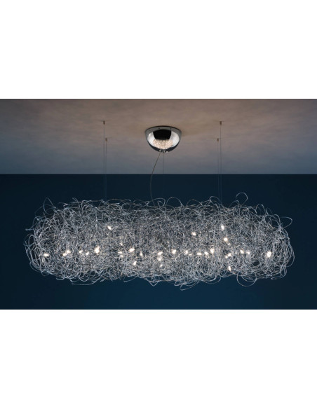 Lampe à Suspension Fil de Fer Nuvola Catellani&Smith - 3