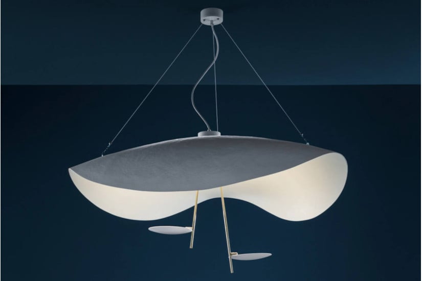 Lampada a Sospensione Lederam Manta S2 Catellani&Smith - 2