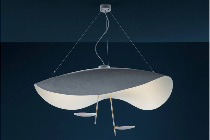 Lampe à Suspension Lederam Manta S2 Catellani&Smith - 2