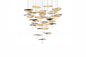 Lampe à Suspension Gold Moon Catellani&Smith - 1