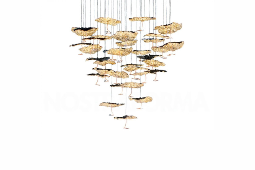 Lampe à Suspension Gold Moon Catellani&Smith - 1