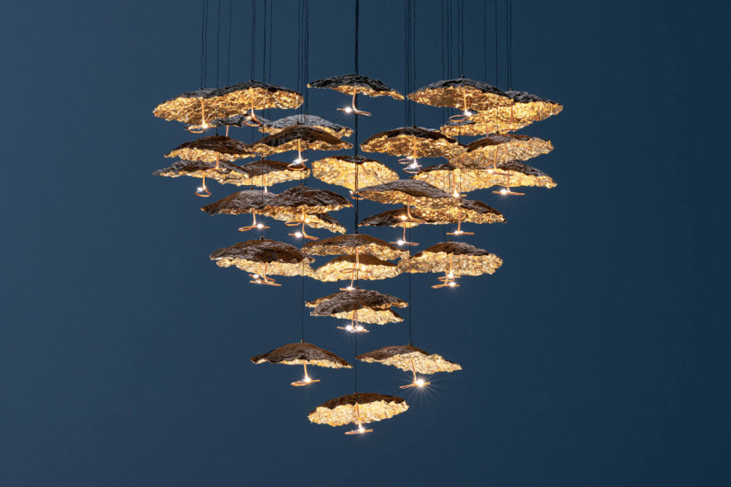 Lampe à Suspension Gold Moon Catellani&Smith - 3