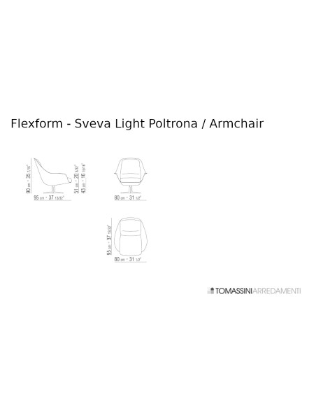 Fauteuil Sveva Light Flexform - 4