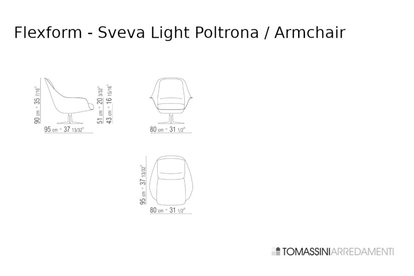 Sveva Light Armchair Flexform - 4