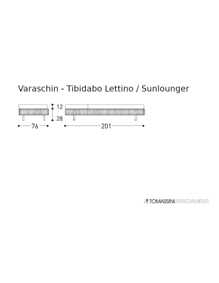 Tibidabo Outdoor Sunlounger Varaschin - 5