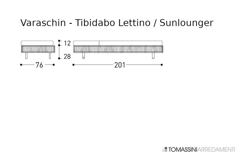 Tibidabo Outdoor Sunlounger Varaschin - 5