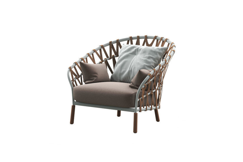 Emma Cross Outdoor Armchair  - 1