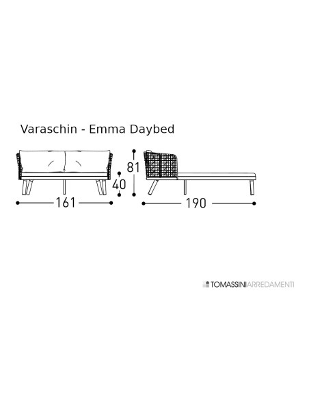 Emma Outdoor Daybed Varaschin - 4