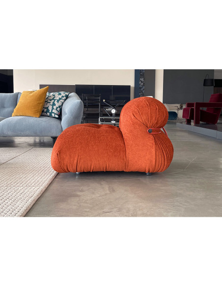 Fauteuil Soriana couleur rouille (Offre Expo) - 5