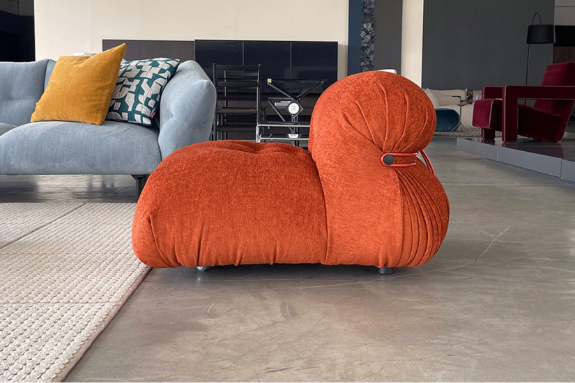 Fauteuil Soriana couleur rouille (Offre Expo) - 5