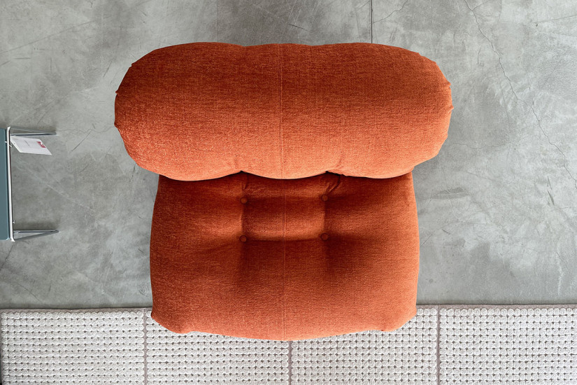 Fauteuil Soriana couleur rouille (Offre Expo) - 6