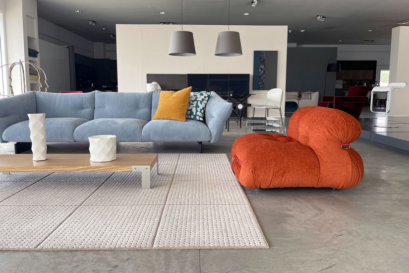 Fauteuil Soriana couleur rouille (Offre Expo) - 7