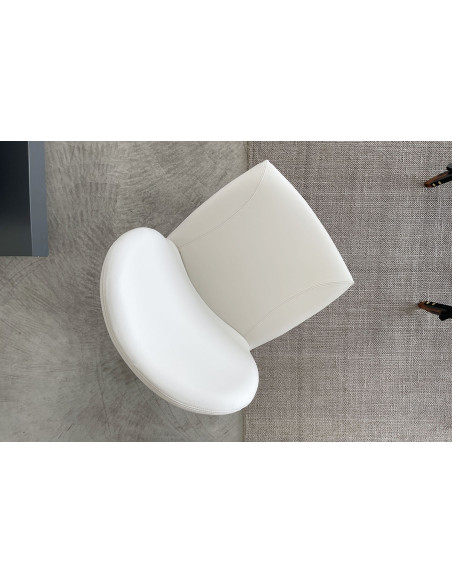 Nancy Grey Leather Chair Cattelan Italia - 8