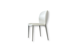 Chaise Nancy ML en cuir blanc (Offre Expo) Cattelan Italia - 8