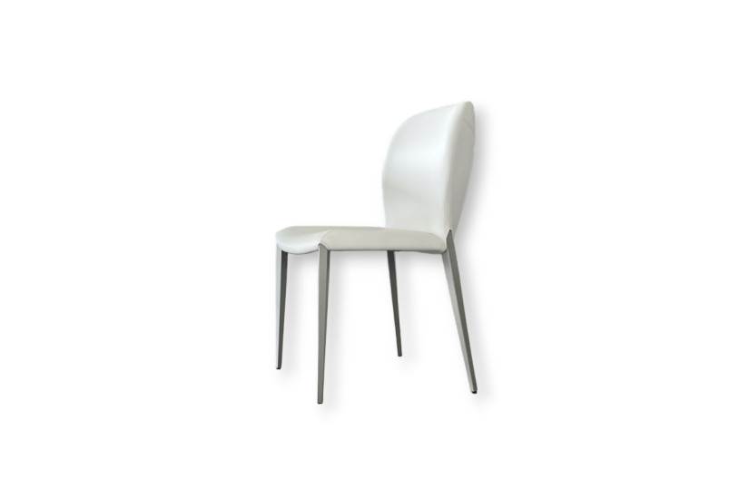 Chaise Nancy ML en cuir blanc (Offre Expo) Cattelan Italia - 8