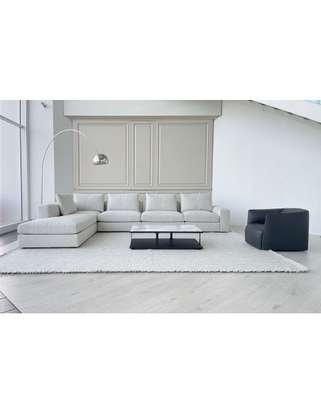 Canapé Dune en tissu blanc (Offre Expo) Poliform - 1