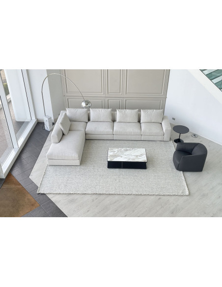 Canapé Dune en tissu blanc (Offre Expo) Poliform - 4