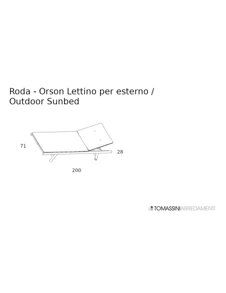 Lettino per esterno Orson Roda - 5
