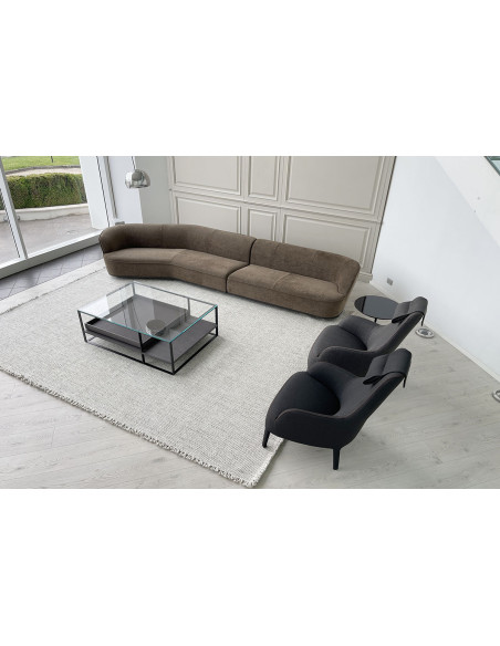 Divano Lilum in tessuto marrone (Offerta Expo) Maxalto - 6