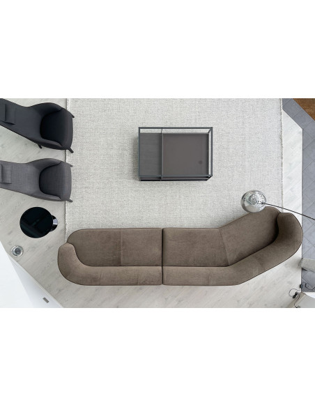 Lilum Brown Fabric Sofa (Expo Offer) Maxalto - 7