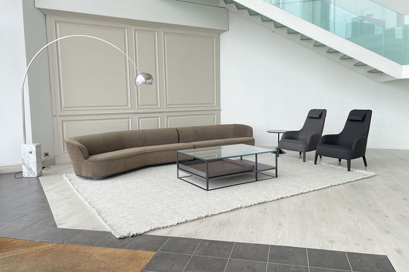 Lilum Brown Fabric Sofa (Expo Offer) Maxalto - 2