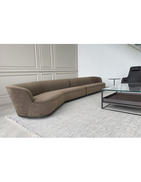 Lilum Brown Fabric Sofa (Expo Offer) Maxalto - 3