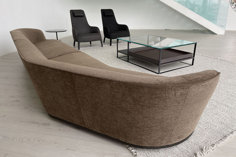 Lilum Brown Fabric Sofa (Expo Offer) Maxalto - 4