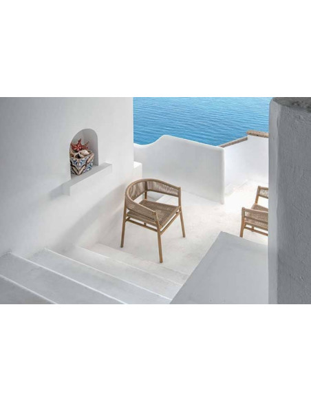 Kilt Outdoor Small Armchair Ethimo - 6