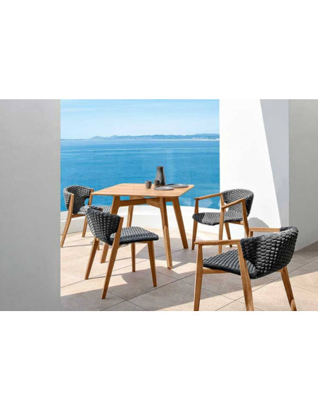 Knit Outdoor Lounge Armchair Ethimo - 4