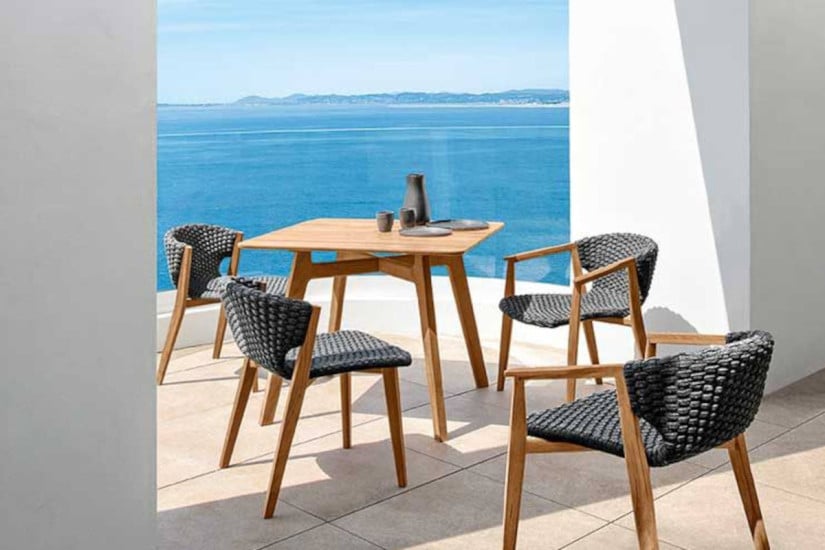 Poltrona lounge per esterno Knit Ethimo - 4