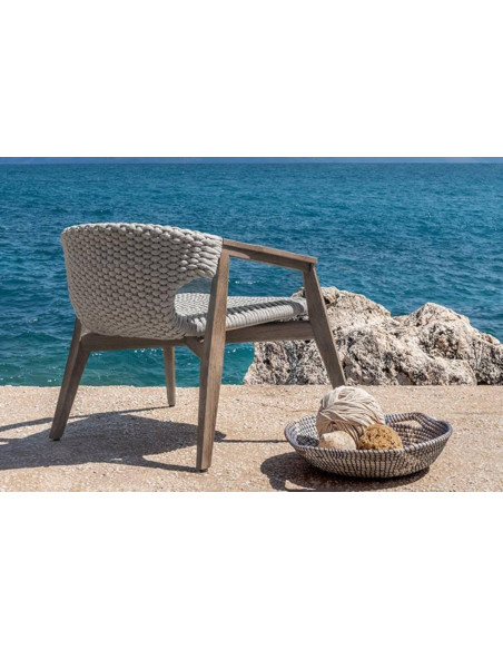 Fauteuil lounge d'extérieur Knit Ethimo - 5