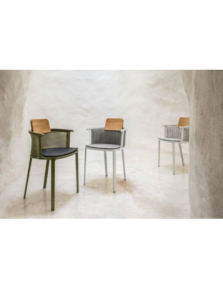 Nicolette Outdoor Small Armchair Ethimo - 4