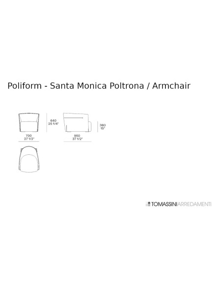 Santa Monica Armchair Poliform - 4