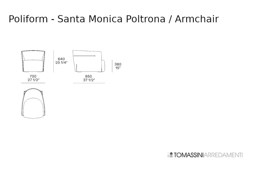 Poltrona Santa Monica Poliform - 4
