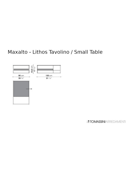 Lithos Small Table Maxalto - 5