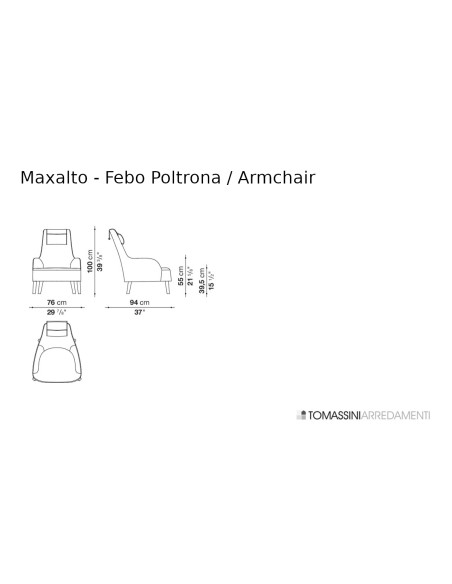 Febo Armchair Maxalto - 6