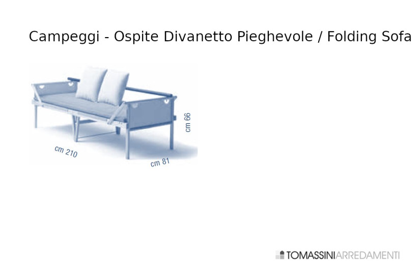 Divanetto Pieghevole Ospite Campeggi - 5