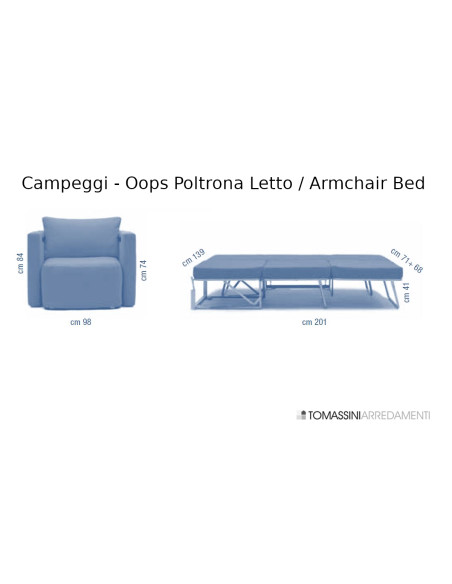 Oops Armchair Bed Campeggi - 5